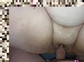 Fucked Mature MILF's Hairy Pussy And Cum Right Inside Her.