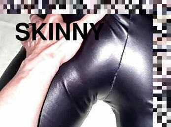 onani, mager, amatør, skønheder, trusser, snæver, fetish, latex, påklædt-sex, læder