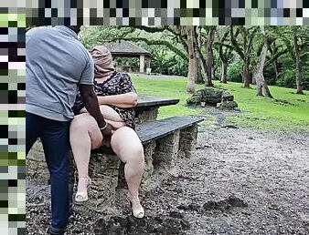 Getting My Pussy Fingered At The Park By A Stranger And Pissing Openly In Public