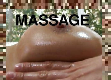 Eva angelina got her gorgeous body poured with oil and massaged