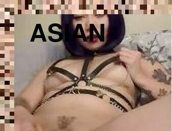 asia, mastubasi, orgasme, vagina-pussy, muncrat, amatir, mainan, tertangkap, seorang-diri, orang-biadab