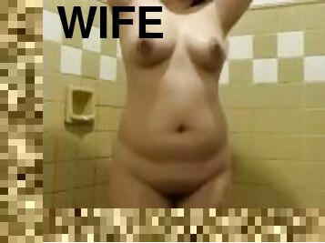 Pinay wife taking shower