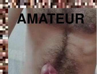 onani, amatør, cumshot, handjob, cum, alene