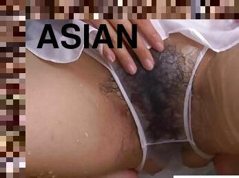 Sexy Big Tittied Asian Loves Teasing Herself