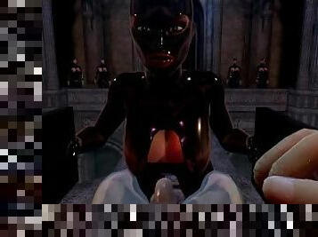 Citor3 Femdomination 2 3D VR game walkthrough 5: Collar Ceremony  blowjob femdom, latex, big tits