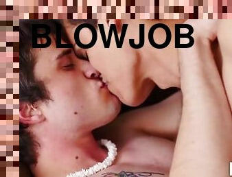 blowjob-seks-dengan-mengisap-penis, penis-besar, homo, muda-diatas-18, homoseks, tato, penis