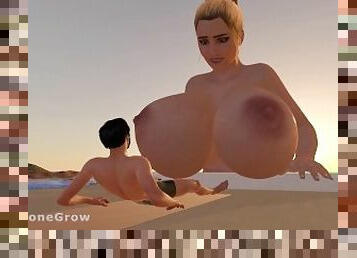 Resort Desires (Giantess growth & Hyper cock)