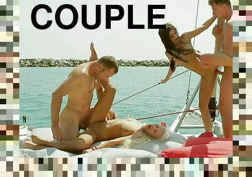 Two Guys Take Their Gfs On A Boat Trip & Have Ffmm Orgy. Full Video - Julie Hunter