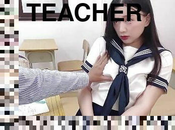 The school teacher fuck with his girl student in the classroom?????????????