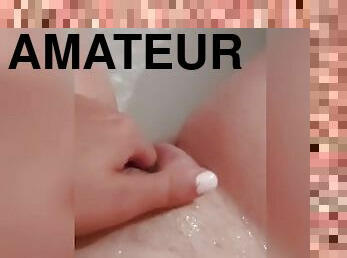 masturbácia, amatérske, prstovanie, pov, sólo, mokré
