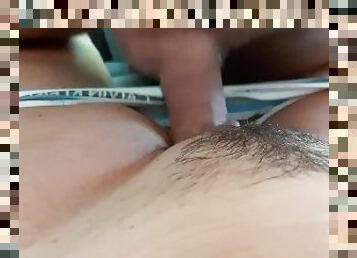 peluda, orgasmo, público, cona-pussy, magro, amador, tiro-ao-alvo, mulher-madura, carro, pov