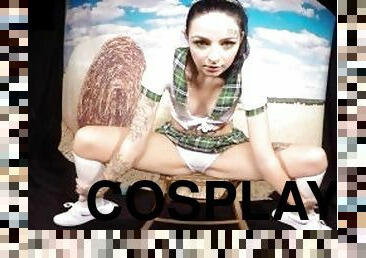 434 - Quinn Diamond - 3DVR cosplay dildo masturbation theme country teen girl