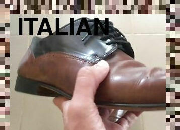 fötter, pov, italiensk, fetisch, läder