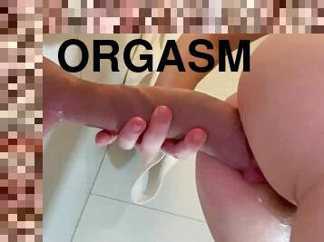 traseiros, masturbação, orgasmo, cona-pussy, amador, tiro-ao-alvo, brinquedo, cavalgando, dildo, fetiche