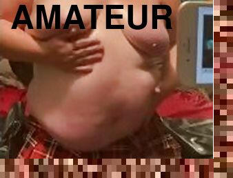 röv, storatuttar, masturbation, amatör, bbw, ensam