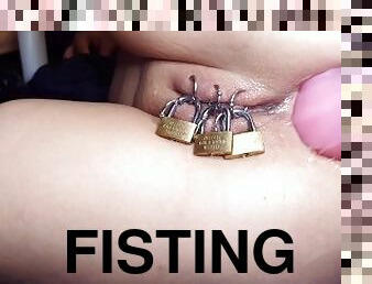 extrem, fisting, fitta-pussy, kvinnligt-sprut, anal, leksak, bdsm, piercad, fetisch, bondage