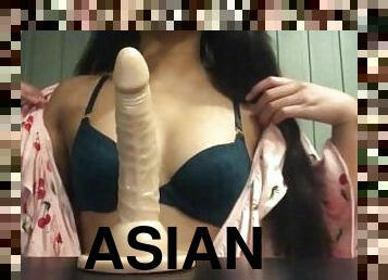 asiatisk, masturbation, amatör, brudar, leksak, avrunkning, juckande, smutsig, ensam