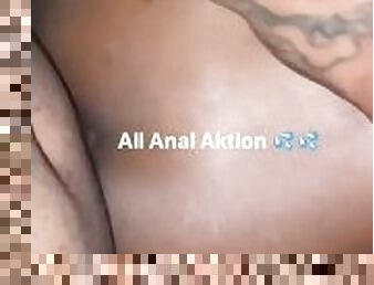 amador, anal, ébona, pénis-grande, penetração-de-braço, tatuagem, pénis