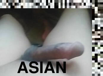 asian, pelancapan, amateur, zakar-besar, homoseksual, merangsang-dengan-tangan, pov, solo, zakar