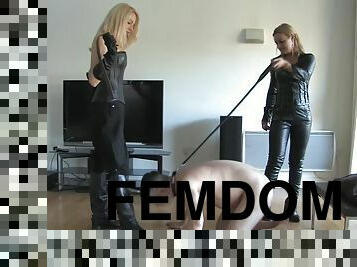 Mistress Athena Thrashing With Mistress Eleise