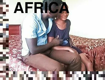 Cute African Couple First Homemade Amateur Sex Tape