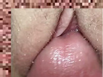 orgasme, chatte-pussy, maison, couple, ejaculation, humide, bite