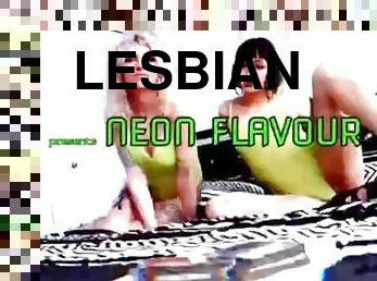 lesbienne, couple, lingerie, fétiche, fumer