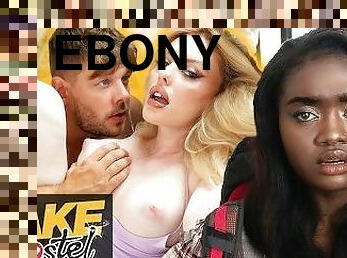 Fake Hostel - PAWG steals Ebony babes BWC cheating boyfriend for hardcore sneaky sex fun