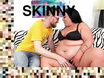 Chubby newbie Madison Dare gets pounded by skinny man