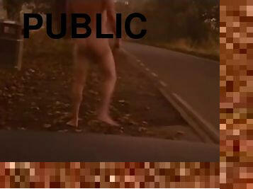 Nude in the street