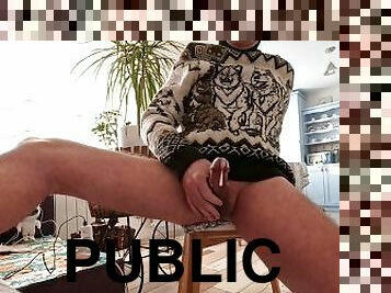 papa, masturbation, public, amateur, ejaculation-sur-le-corps, énorme-bite, gay, sperme, fétiche, solo