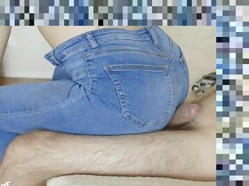 Jeans Farts on your dick