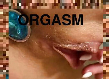 mastürbasyon-masturbation, boşalma, amcık-pussy, kız-öğrenci, sıkı, kıç-butt