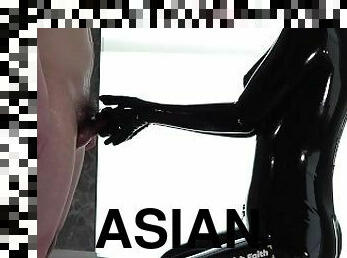 asiatic, adolescenta, laba, pov, fetish, latex, papusa, masca, cauciuc