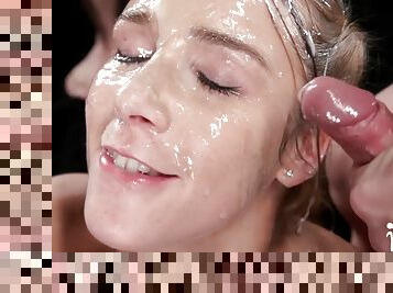 Naughty Alexis Crystal's Sticky Bukkake Facials