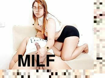 asiatisk, mamma-och-pojke, fitta-pussy, mogen, avsugning, milf, mamma, japansk, thailändsk, hentai