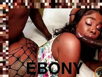 Jordyn Falls - Sexy New Ebony Hottie Rides 2 Big Black Dicks 11 Min
