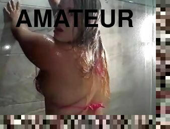 Sexy Latina in the shower