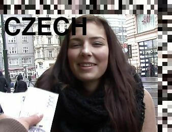 Czech amateur teen Katerina first porn video