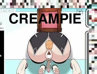 arsch, orgamus, creampie, sadomasochismus, beule, hentai, knechtschaft