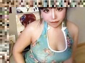 asia, payudara-besar, besar-huge, vagina-pussy, pelajar-perempuan, teransang, normal, manis, menunggangi, cantik-pretty