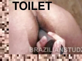 Latino Toilet Sex Threesome