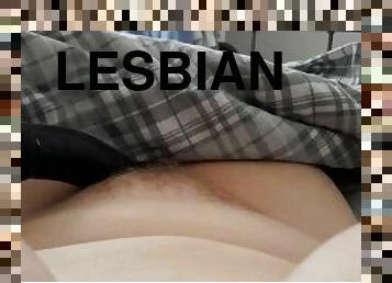 Lesbian dick twitch - little pelvic floor work out