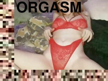 masturbação, orgasmo, cona-pussy, russo, brinquedo, suja, langerie, apertado, dildo, sozinho