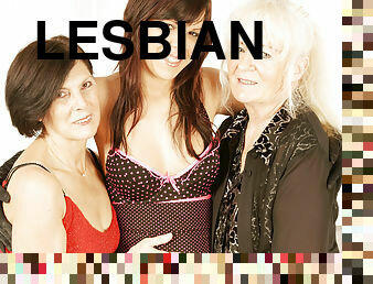 Three Naughty Old And Young Lesbians At Play - MatureNL