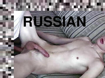 vieux, russe, maigre, anal, fellation, énorme-bite, gay, branlette, couple, ejaculation