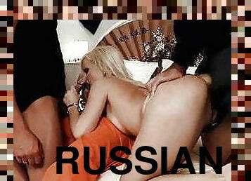 russo, babes, chupanços, tiro-ao-alvo, hardcore, gangue, sexo-em-grupo, duplo, brutal, penetração