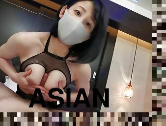 asia, payudara-besar, jepang, pijat, stocking-stockings, sudut-pandang, eksotik