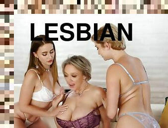 Why dream of a lesbian casting? This trio is just WOW Sky Blue, Lainey Grey