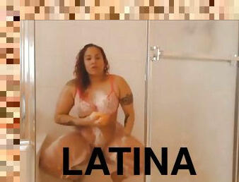 Chocolate Models Latina O.g.ette Scarlett Per4ms 4 Us In The Shower